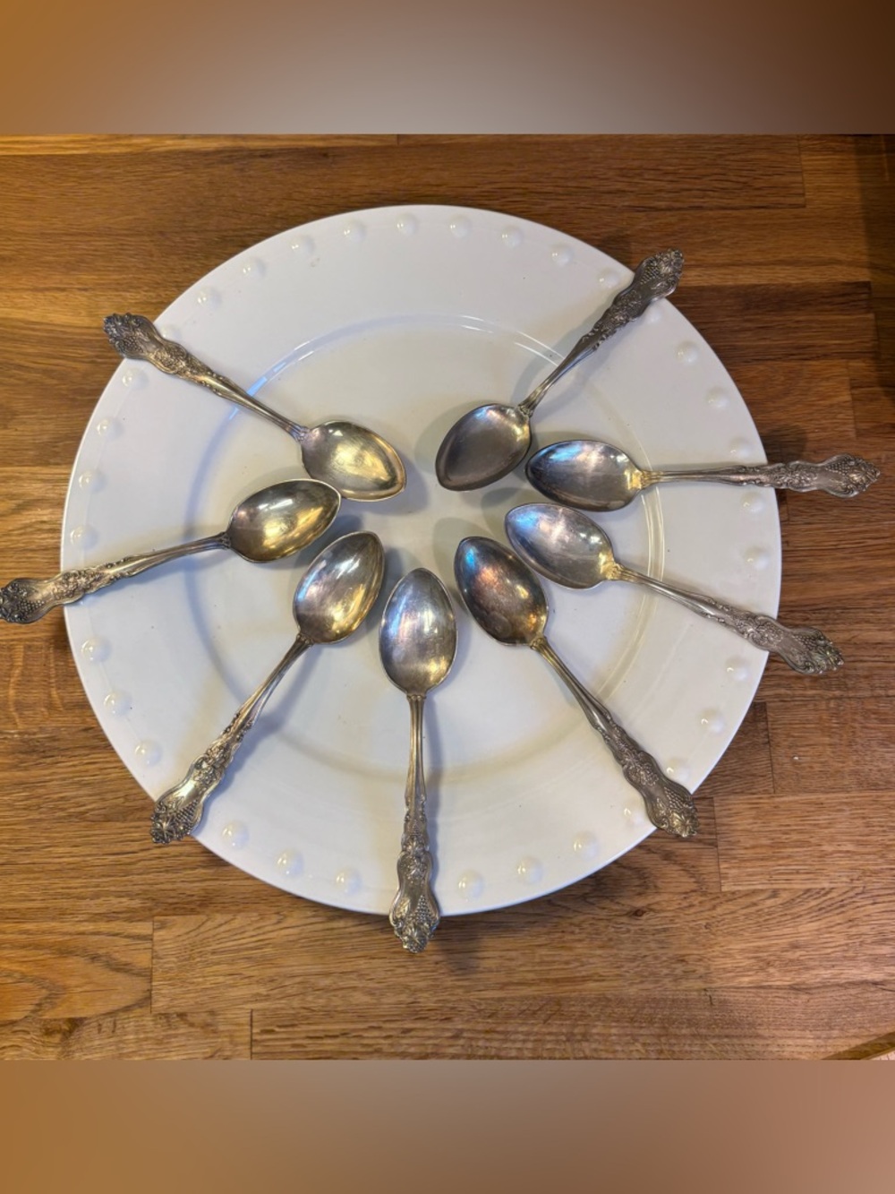 8 ‘Moselle’ Silverplate Teaspoons